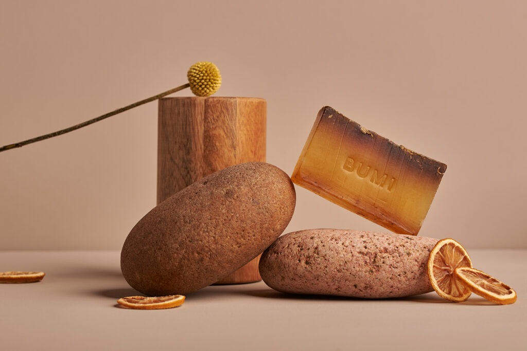 Final Bumi Bars product shots - showcasing the complete collection with natural ingredients and creative styling